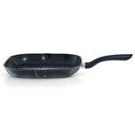 Tigaie grill Fissler Cenit 28cm, suprafata anti-aderenta, inductie, negru