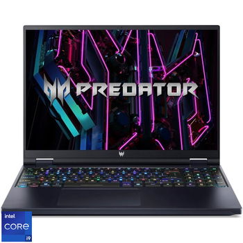 Gaming 16'' Predator Helios 16 PH16-71, WQXGA IPS 240Hz, Procesor Intel Core i9-13900HX (36M Cache, up to 5.40 GHz), 32GB DDR5, 1TB SSD, GeForce RTX 4070 8GB, No OS, Black, Acer