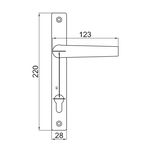 Maner+Sild Y 85 Termopan V.Negru (T110+2M5X80) GMS, 