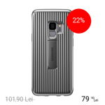 Husa de protectie Samsung Protective Standing pentru Galaxy S9, Silver