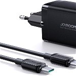 Incarcator pentru Priza USB Type-C 65W + Cablu Type-C 100W, 1m JoyRoom (TCG01) Negru