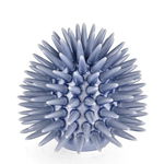 Decoratiune Abyss Sea Urchin, Bizzotto, Ø 20 x 18.5 cm, portelan, albastru deschis, Bizzotto