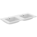 Lavoar dublu ceramică Jungborn SEDICI 121x51,5 cm, 2 cuve, alb lucios