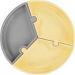 Farfurie Puzzle Minikoioi, 100% Premium Silicone – Mellow Yellow, MINIKOIOI