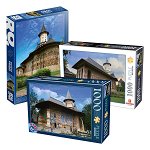 ❤️ Iubim manastirile din Romania Set 3 puzzles manastiri celebre din Romania, 