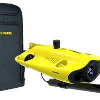 Drona subacvatica CHASING Gladius Mini S Flash Pack, Autonomie 4 ore, LED 2400 lumeni, Telecomanda, Cablu 200m (Galben), CHASING INNOVATION