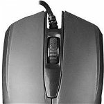 Mouse USB A4Tech OP-760 A4TMYS46059, Optic, 800 DPI, 2 butoane, Negru, A4Tech