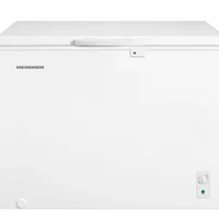 Lada frigorifica HEINNER HCF-M293INVCE++, 293 L, Clasa E, Convertibila(Frigider/Congelator), Compresor inverter, Control mecanic, Termostat ajustabil, Luminare LED, Maner extern cu incuietoare, 2 cosuri, Rezistenta la frig, Alb