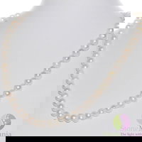 Colier perle de cultura albe sfere 5-6mm, StoneMania Bijou