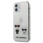 Protectie spate Karl Lagerfeld KLHCP12SCKTR pentru iPhone 12 Mini (Transparent)