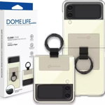 WHITESTONE DOME Whitestone Clear Carcasa Inel Samsung Galaxy Z Flip 4 Bej, WHITESTONE DOME