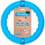 PitchDog, Jucarie Inel pentru caini, albastru, 28 cm, Pitch Dog