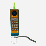 Jucărie educativă cu sunete și lumini pentru dezvoltarea abilităților, mobile phone, galbena, 24x10 cm, +3ani, 