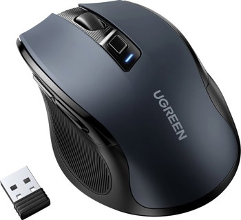 Mouse pentru Laptop 2.4G, 4000DPI Ugreen Ergonomic Wireless (90545) Negru