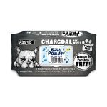 Absorb Plus, Charcoal Pet Wipes Baby Powder, 80 buc, Absorb