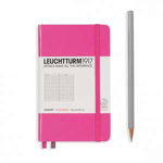 Agendă nedatată Leuchtturm Pocket (A6): New Pink, pagini cu pătrățele