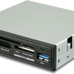 Card reader intern Axagon CRE-D4, 3.5 inch, USB 3.0, 5 in 1, SD, microSD, MS, CF, XD, Negru, Axagon