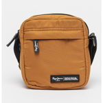 Pepe Jeans London, Geanta crossbody din material textil Nolan Eddie, Maro scortisoara