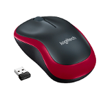Mouse Logitech M185 WS 1000 DPI, rosu