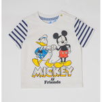 Original Marines, Tricou cu imprimeu Mickey Mouse, Alb murdar