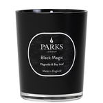 Lumânare cu parfum de magnolie și frunze de dafin Parks Candles London Black Magic, timp de ardere 45 h