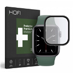 Folie Protectie HOFI Hybrid pentru Apple Watch 44mm Series, Sticla Securizata, Negru, Hofi