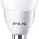 Bec led Philips , E14 , 40W , 470 lumeni , A+ , mat , lumina calda , 2700K , balon mic