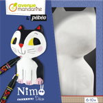Figurina 3D pentru pictat Avenue Mandarine - Nimo Déco Victor the cat