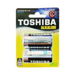 Set 2 baterii alkaline Toshiba R14