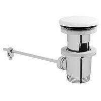 Ventil scurgere cu capac ceramica alb pentru bideu   6396L003-0159, Vitra