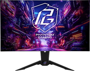 Monitor Gaming Asrock PGO32UFS PHANTOM GAMING, diagonala: 31.5", Aspect: 16:9, anti-glare, Rezolutie: 3840 x 2160, Refresh rate:, ASROCK