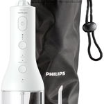 Philips Aparat de curatare interdentara Philips Sonicare Power Flosser HX3826/31, tehnologie QuadStream, 2 capete de curatare, 2 moduri de curatare, 3 niveluri de intensitate, husa, Alb, Philips