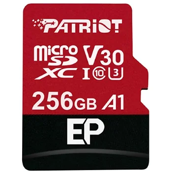 Patriot Card de memorie Patriot EP A1 Series MicroSDXC V30 256GB Clasa 10 UHS-I U3