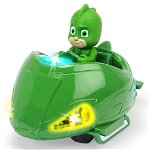 Masina Dickie Toys Eroi in Pijama Mission Racer Gekko cu figurina, Dickie Toys