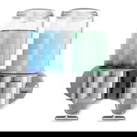 Dispenser de sÄƒpun de perete din oÈ›el inoxidabil, argintiu 880 ml - simplehuman, simplehuman