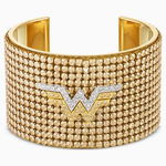 Bratara tip manseta Fit Wonder Woman, aurie, finisaj metalic mixt - M, Swarovski