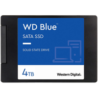 SSD WD Blue 4TB SATA, 2.5", 7mm, Read/Write: 560/520 MBps, IOPS 87K/83K, TBW: 600, Western Digital