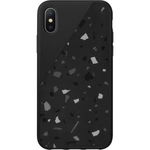 Husa Capac Spate Clic Terrazzo, calitate super premium, Negru APPLE iPhone X, iPhone Xs