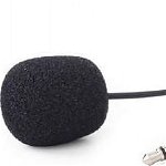 Microfon cu clip, Gembird , conector jack 3.5mm si cablu de lungime 2 m, negru, Gembird