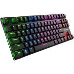 Tastatura gaming Sharkoon 4044951021505, cu cablu, EN, mecanica, iluminata RGB, Sharkoon