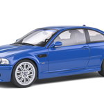 Macheta auto BMW E46 M3, albastru 2000, 1:18 Solido