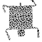 KLRK Home Wild B&W Leopard pătură mini cu animal de pluș Gustav 80x46 cm 1 buc, KLRK Home