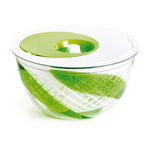 Uscator salata si verdeturi 2 in 1, Snips, Spin&Serve, 5 L, plastic, alb/verde