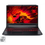 Laptop Acer Nitro 5 AN515-55, Intel Core i5-10300H, 15.6inch, RAM 8GB, SSD 256GB, nVidia GeForce 1660 Ti 6GB, Linux, Obsidian Black