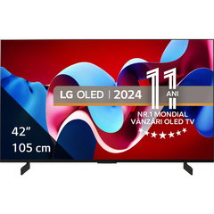Televizor LG OLED evo 42C41LA, 105 cm, Smart, 4K Ultra HD, 100 Hz, Clasa G