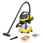 Aspirator uscat-umed WD 5 S filtru-M autocuratare 60 l/s 210 mbar 25 L 1100W steel KARCHER, Karcher