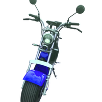 Scuter Electric AT PERFORMANCE Albastru, pentru 2 persoane, Autonomie 40 Km, Viteza maxima 45 km/h, Timp incarcare 5h, Baterie detasabila 20 Ah, Suspe, Atmag