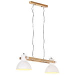 vidaXL Lampă suspendată industrială, 25 W, alb, 109 cm, E27, vidaXL