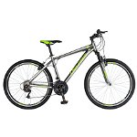 Bicicleta MTB-HT 26" VELORS Double V2671A, janta dubla, cadru aluminiu, 18 viteze, culoare gri/verde , VELORS