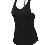 Tricou sport lung dama Energy tip maiou Negru - L, OEM